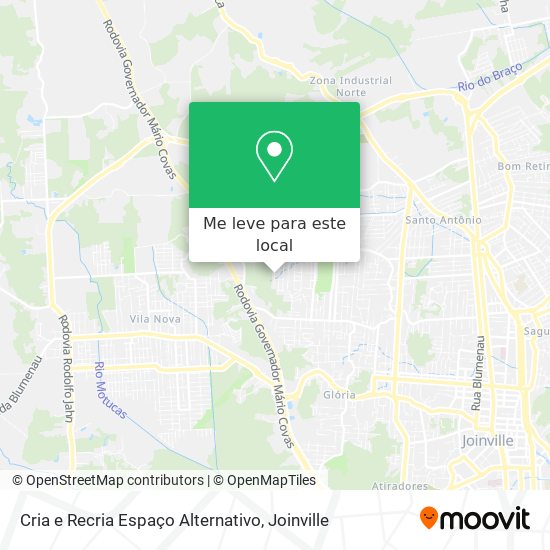 Cria e Recria Espaço Alternativo mapa