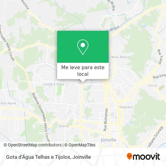 Gota d'Água Telhas e Tijolos mapa