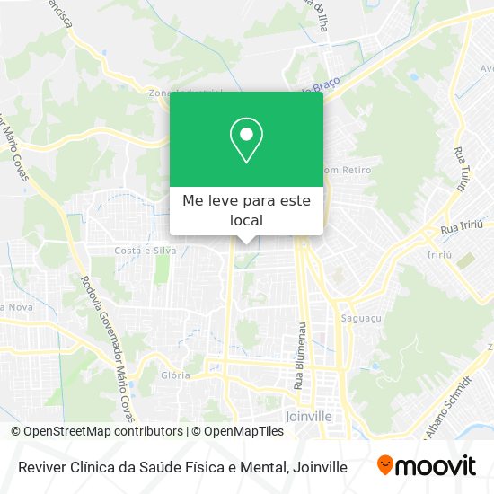 Reviver Clínica da Saúde Física e Mental mapa