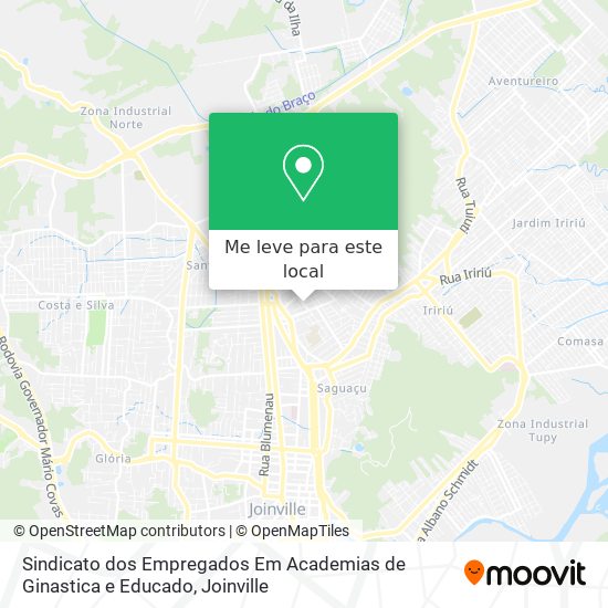 Sindicato dos Empregados Em Academias de Ginastica e Educado mapa