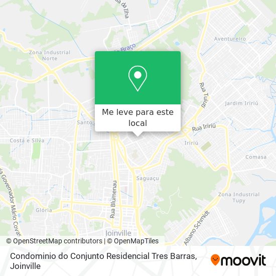 Condominio do Conjunto Residencial Tres Barras mapa