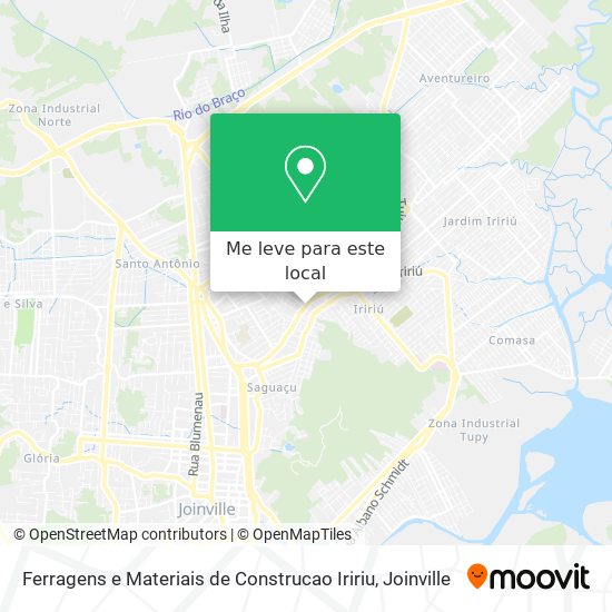 Ferragens e Materiais de Construcao Iririu mapa