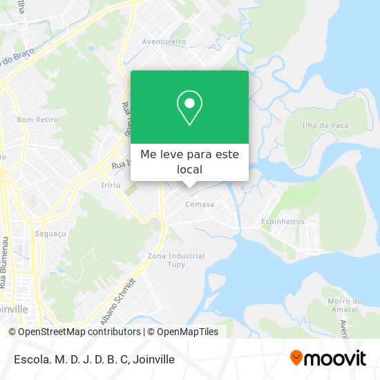 Escola. M. D. J. D. B. C mapa