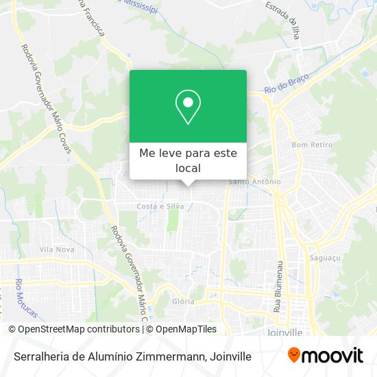 Serralheria de Alumínio Zimmermann mapa