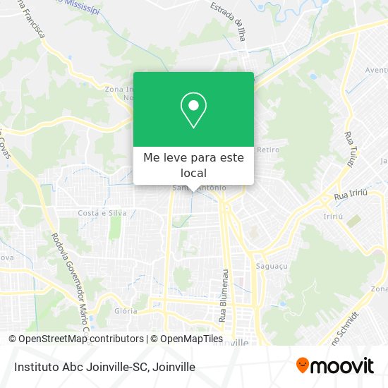 Instituto Abc Joinville-SC mapa