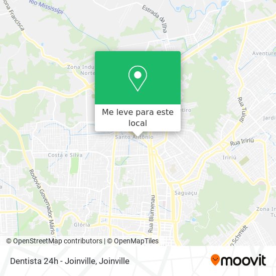 Dentista 24h - Joinville mapa