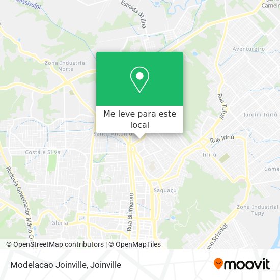 Modelacao Joinville mapa