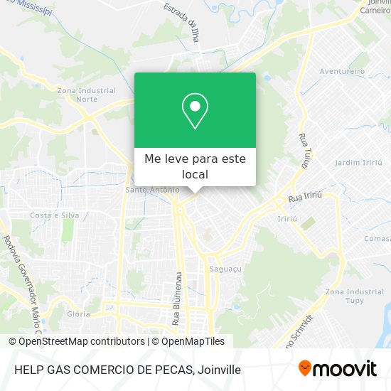 HELP GAS COMERCIO DE PECAS mapa