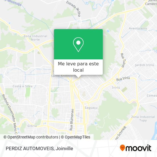 PERDIZ AUTOMOVEIS mapa