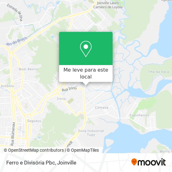 Ferro e Divisória Pbc mapa