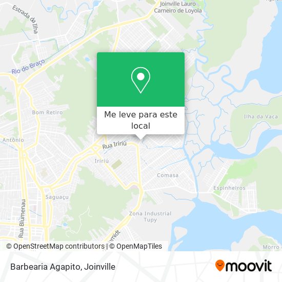 Barbearia Agapito mapa