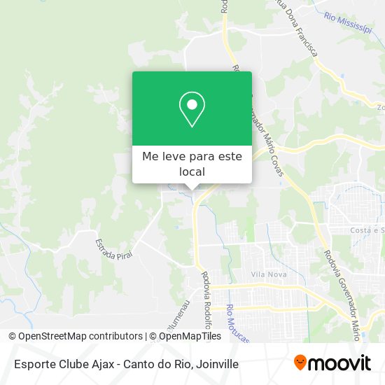 Esporte Clube Ajax - Canto do Rio mapa