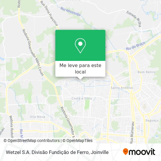 Wetzel S.A. Divisão Fundição de Ferro mapa