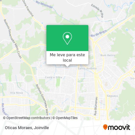 Oticas Moraes mapa