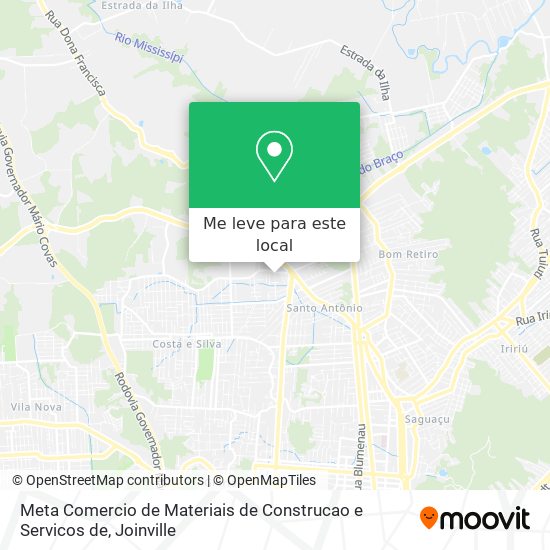 Meta Comercio de Materiais de Construcao e Servicos de mapa