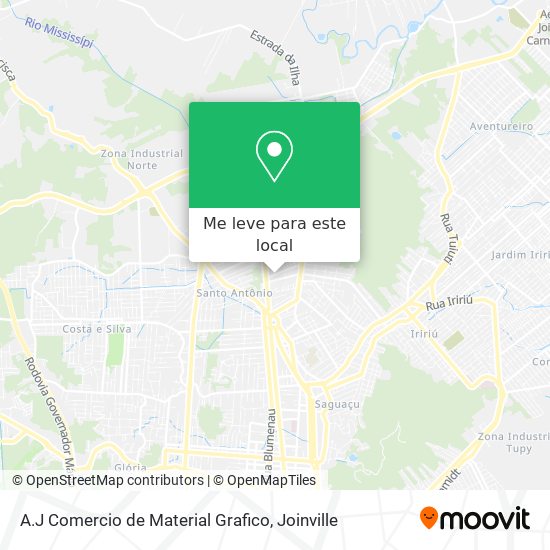 A.J Comercio de Material Grafico mapa