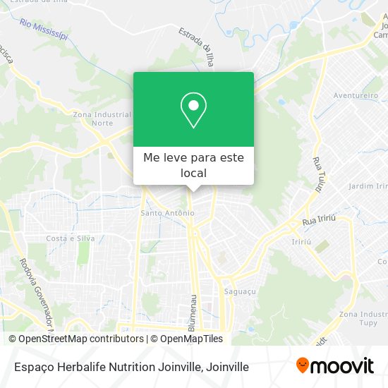 Espaço Herbalife Nutrition Joinville mapa