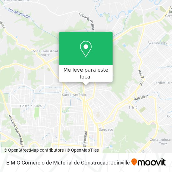 E M G Comercio de Material de Construcao mapa