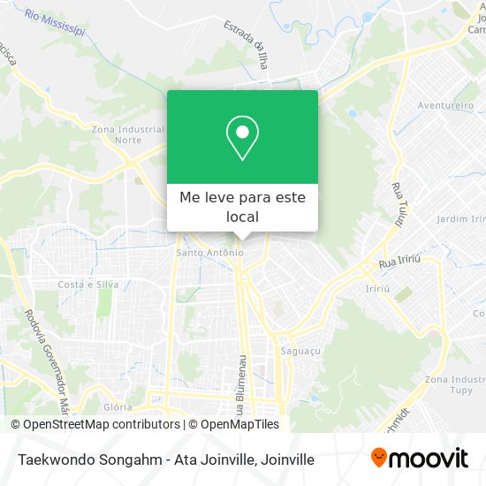 Taekwondo Songahm - Ata Joinville mapa