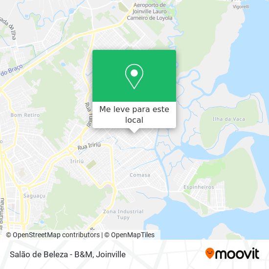 Salão de Beleza - B&M mapa