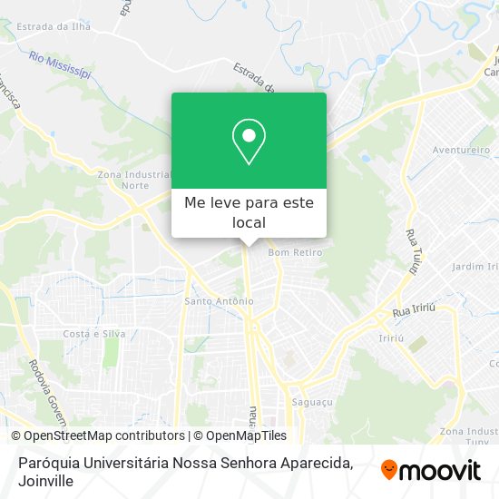 Paróquia Universitária Nossa Senhora Aparecida mapa