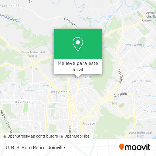 U. B. S. Bom Retiro mapa
