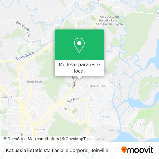 Katiussia Esteticista Facial e Corporal mapa