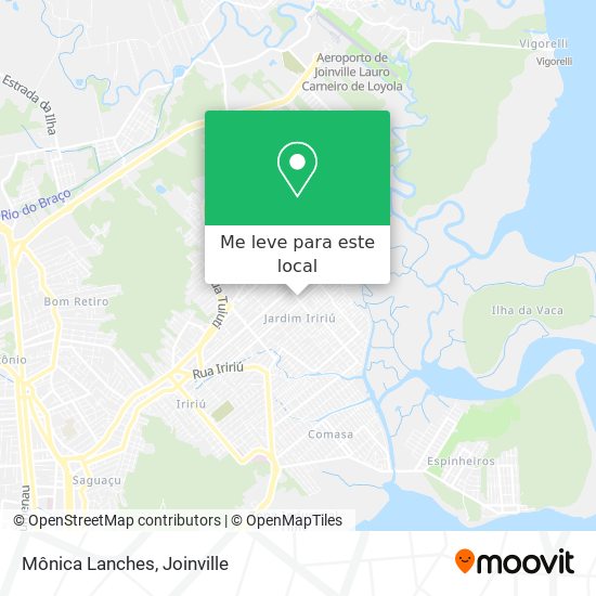 Mônica Lanches mapa