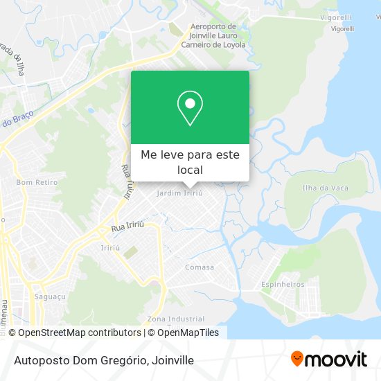Autoposto Dom Gregório mapa
