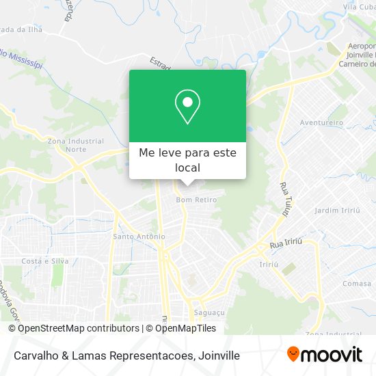 Carvalho & Lamas Representacoes mapa