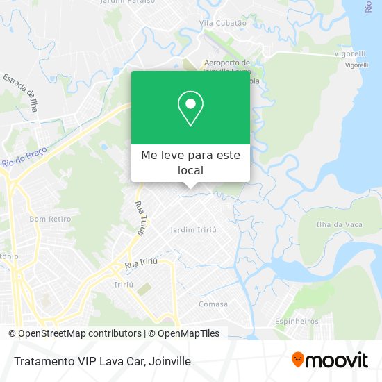 Tratamento VIP Lava Car mapa