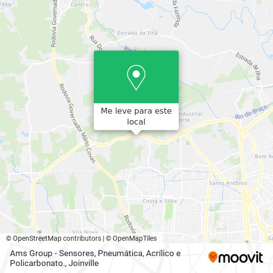 Ams Group - Sensores, Pneumática, Acrílico e Policarbonato. mapa