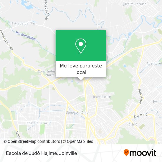 Escola de Judô Hajime mapa