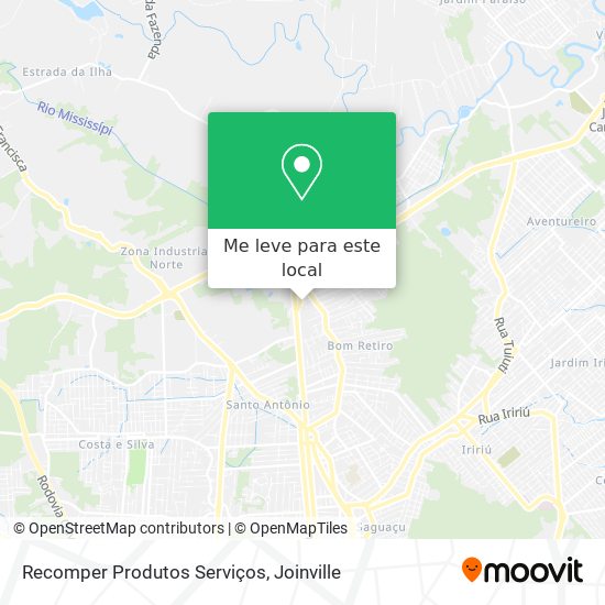 Recomper Produtos Serviços mapa