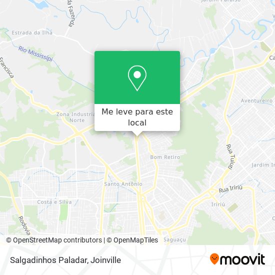 Salgadinhos Paladar mapa