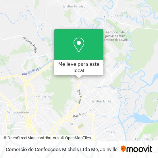 Comércio de Confecções Michels Ltda Me mapa