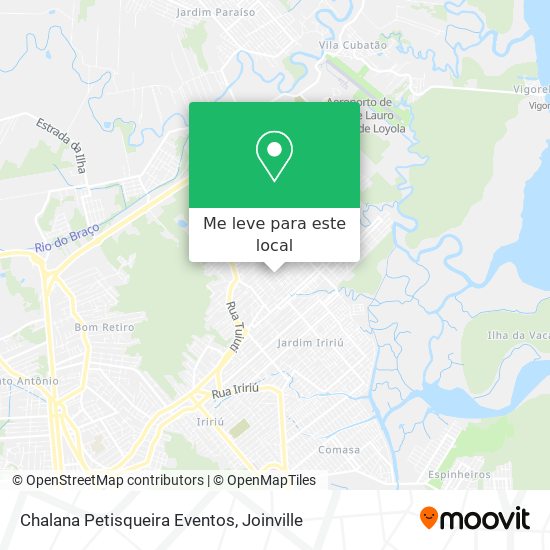 Chalana Petisqueira Eventos mapa