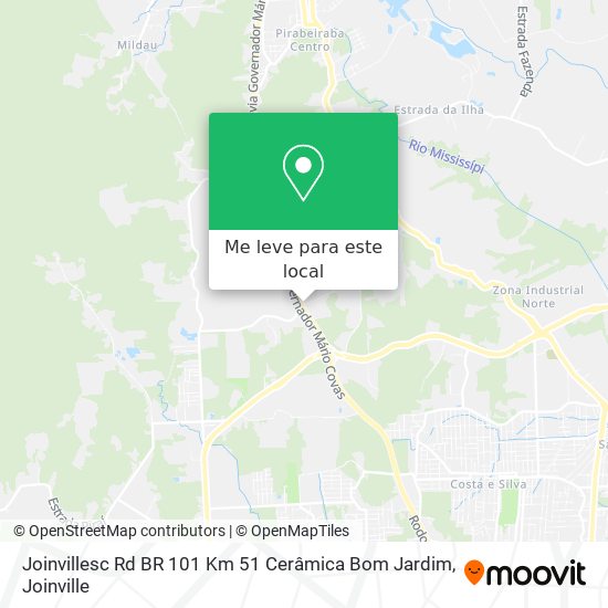 Joinvillesc Rd BR 101 Km 51 Cerâmica Bom Jardim mapa