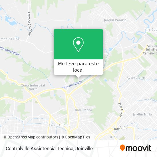 Centralville Assistência Técnica mapa