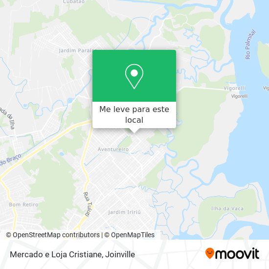 Mercado e Loja Cristiane mapa