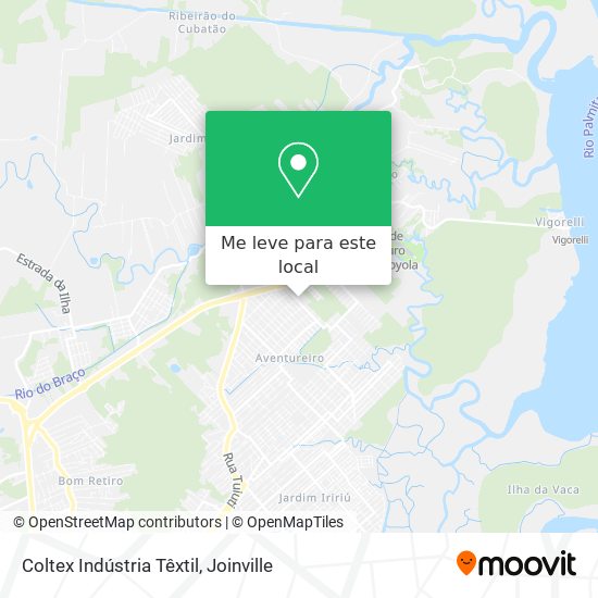 Coltex Indústria Têxtil mapa