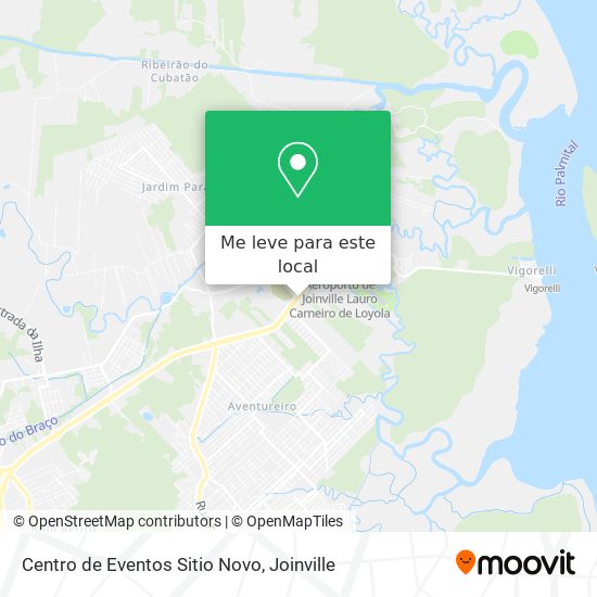 Centro de Eventos Sitio Novo mapa