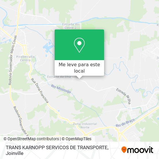 TRANS KARNOPP SERVICOS DE TRANSPORTE mapa