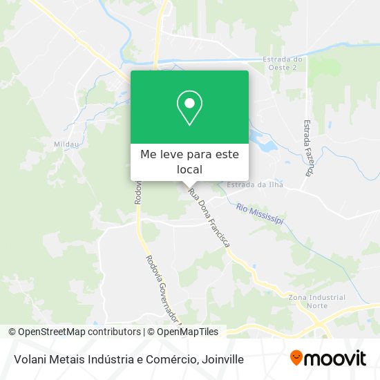 Volani Metais Indústria e Comércio mapa