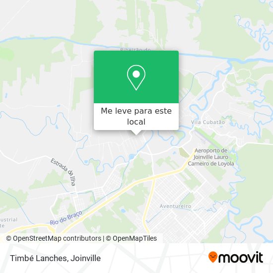 Timbé Lanches mapa