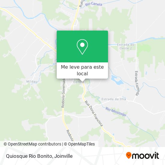 Quiosque Rio Bonito mapa