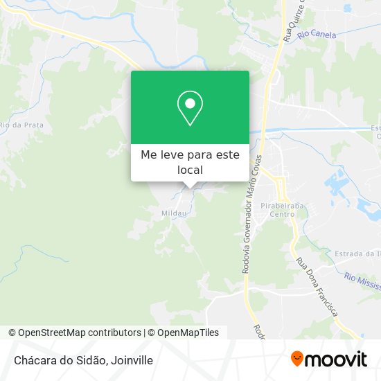 Chácara do Sidão mapa