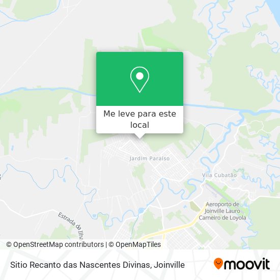 Sitio Recanto das Nascentes Divinas mapa