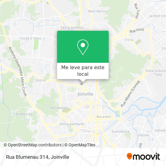 Rua Blumenau 314 mapa
