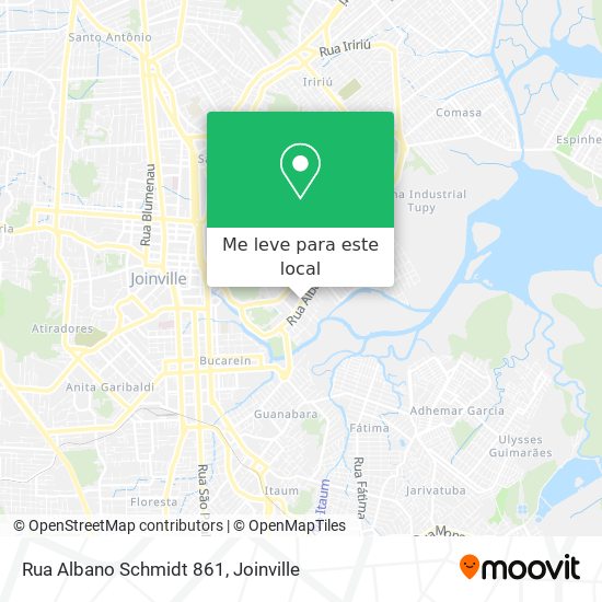Rua Albano Schmidt 861 mapa